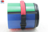 Red Bandage Hook And Loop Cinch Straps , hook and loop roll For Luggage